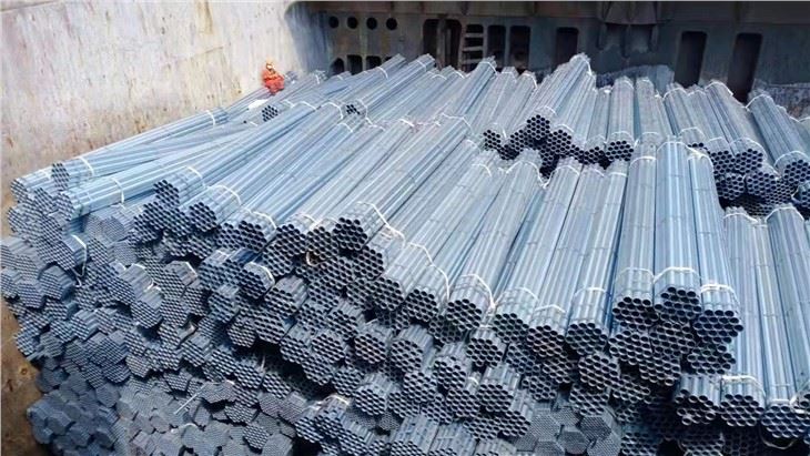 Kub Dipped Galvanized Steel Tube Nrog 50 Micron Zinc Txheej