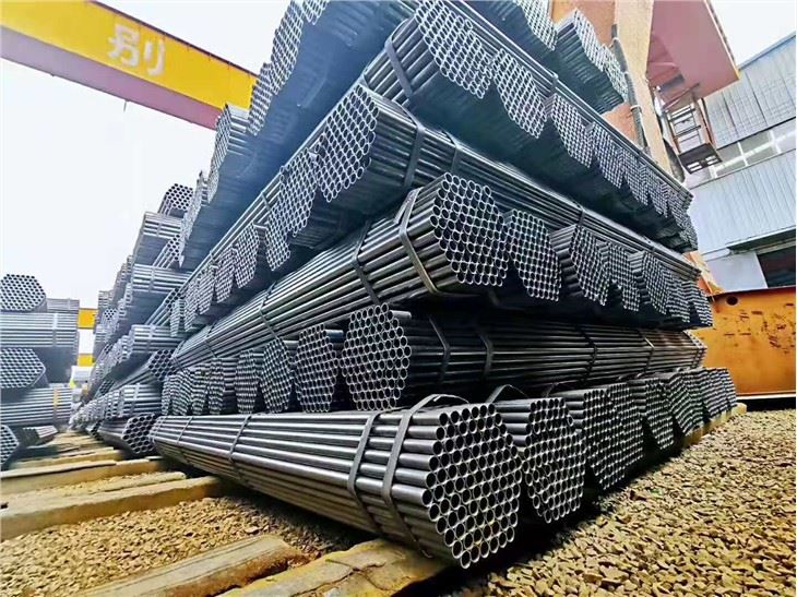 Ncaj ERW Welded Dub Hlau Round Pipe